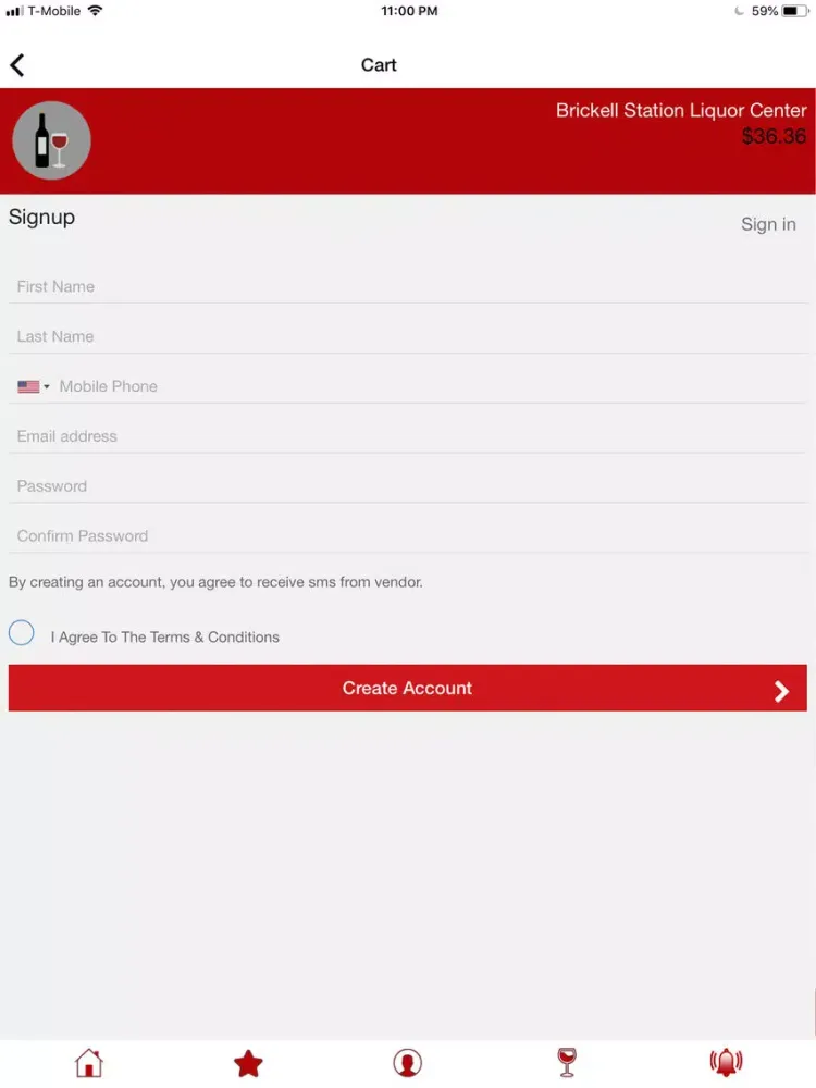 Capturas de tela do BYAB Liquor & Tobacco Delivery iPad 