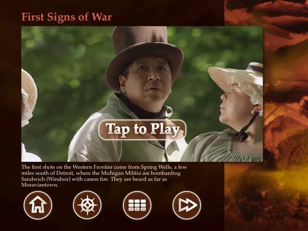 Capturas de tela do A Desert Between Us and Them: War of 1812 iPad 
