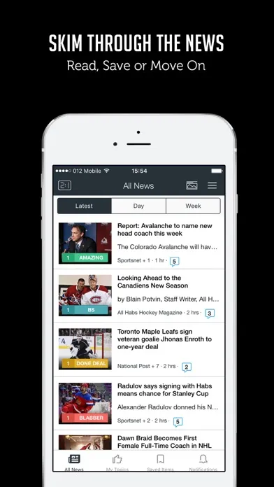 Hockey News, Scores & Videos Screenshots