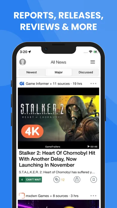 Tangkapan layar Gaming News and Reviews