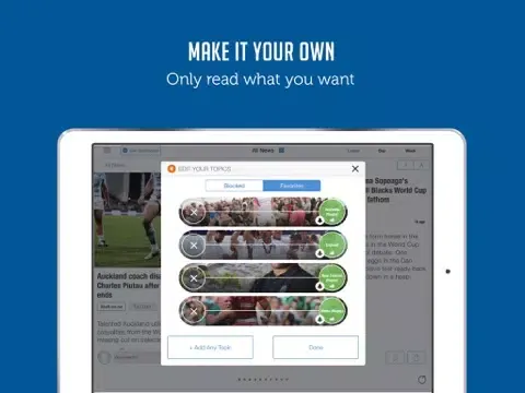 Sportfusion - Rugby World Cup 2015 Unofficial News & Live Scores iPad  स्क्रीनशॉट
