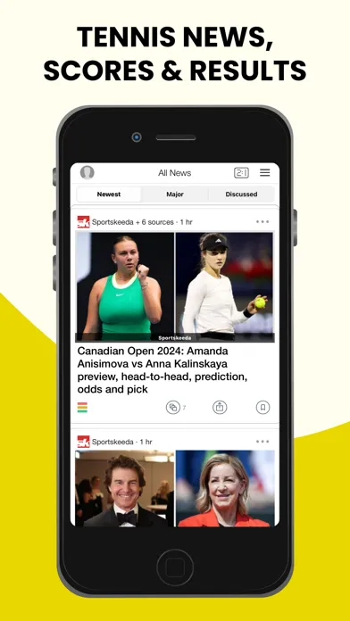 Capturas de pantalla de Tennis News, Scores & Results