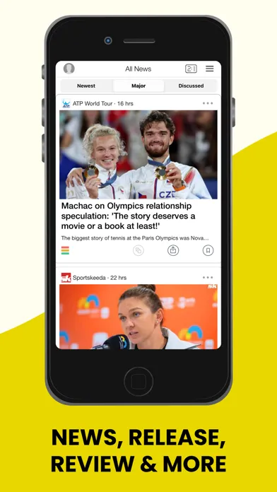Capturas de pantalla de Tennis News, Scores & Results