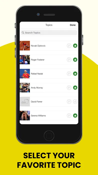 Capturas de pantalla de Tennis News, Scores & Results