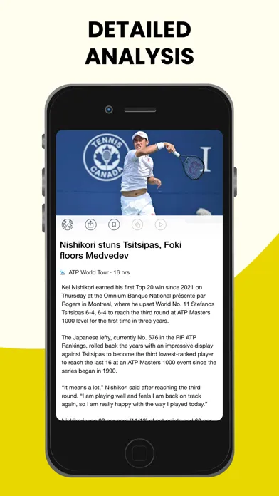 Capturas de pantalla de Tennis News, Scores & Results