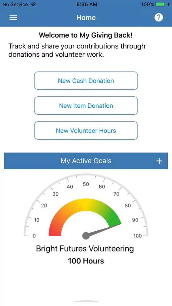 My Giving Back應用截圖