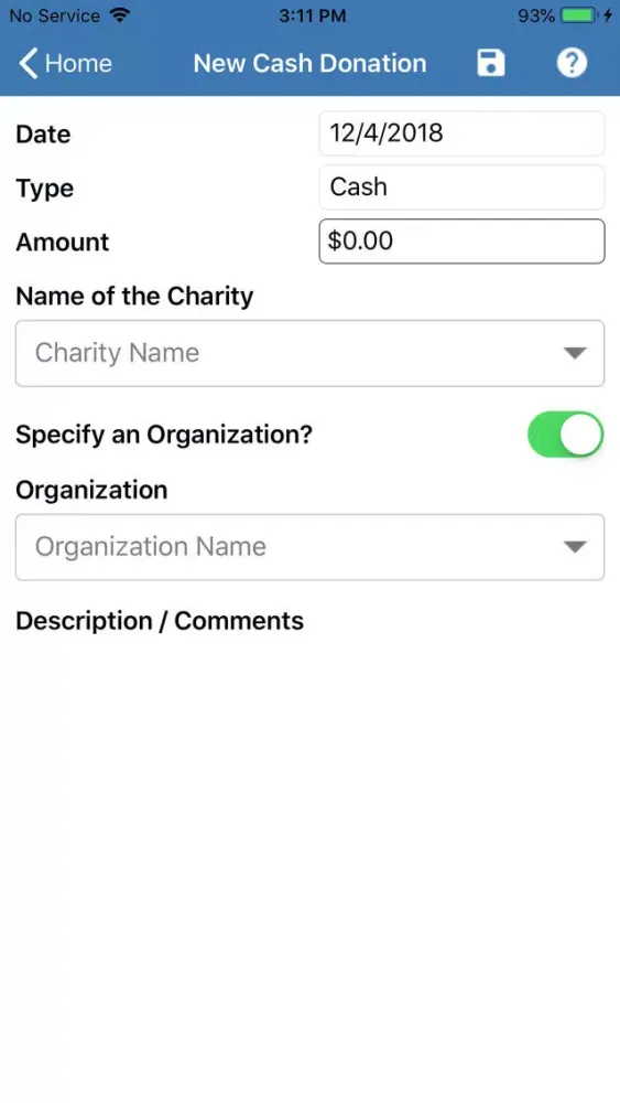 My Giving Back應用截圖
