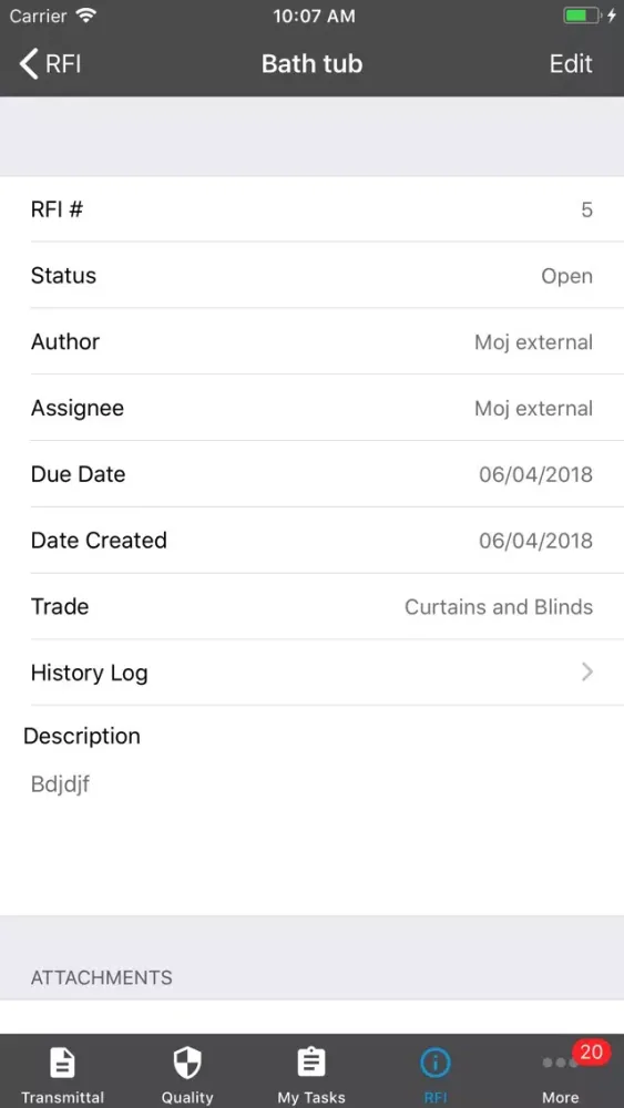 MOJ Projects Mobile स्क्रीनशॉट