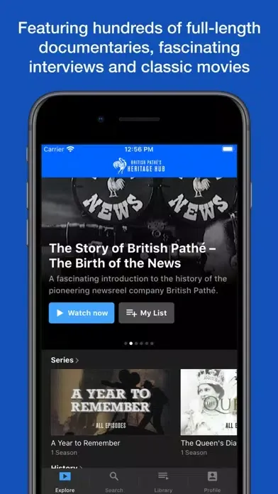 Tangkapan skrin British Pathé's Heritage Hub
