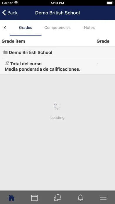 Campus Virtual British School スクリーンショット