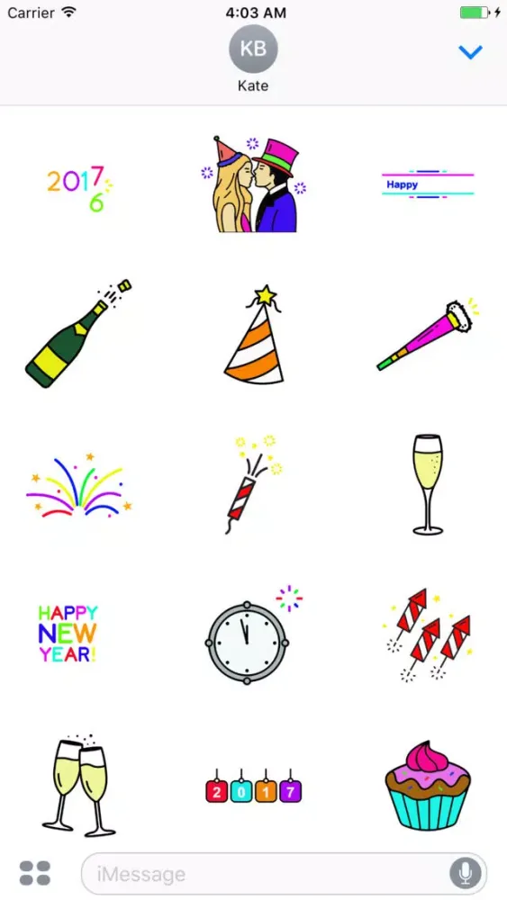 Capturas de pantalla de Animated New Years Stickers - NYE Fireworks