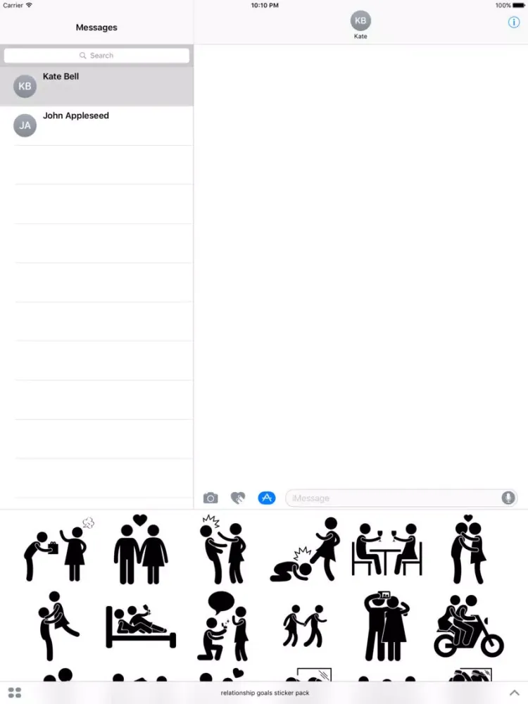 Скриншоты Relationship Goals - Stickers for Couples in Love iPad 