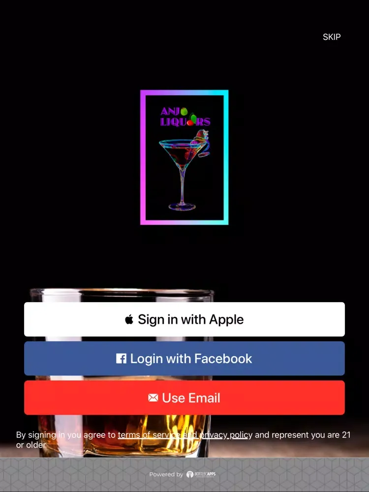 Скриншоты Anjo Liquors iPad 
