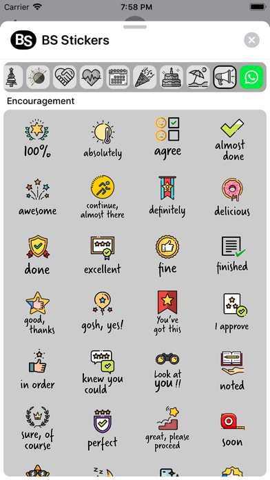 Screenshot di BS Stickers