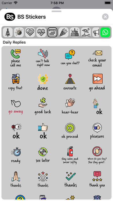 Screenshot di BS Stickers