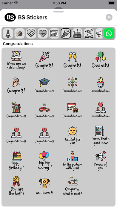 Screenshot di BS Stickers