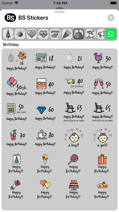 Screenshot di BS Stickers