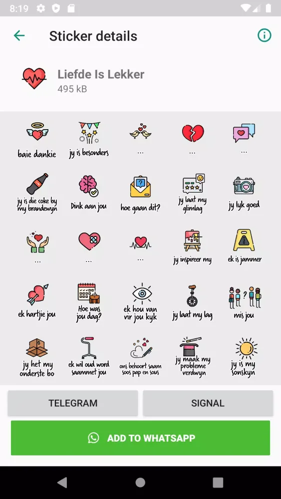 Capturas de pantalla de PK Stickers