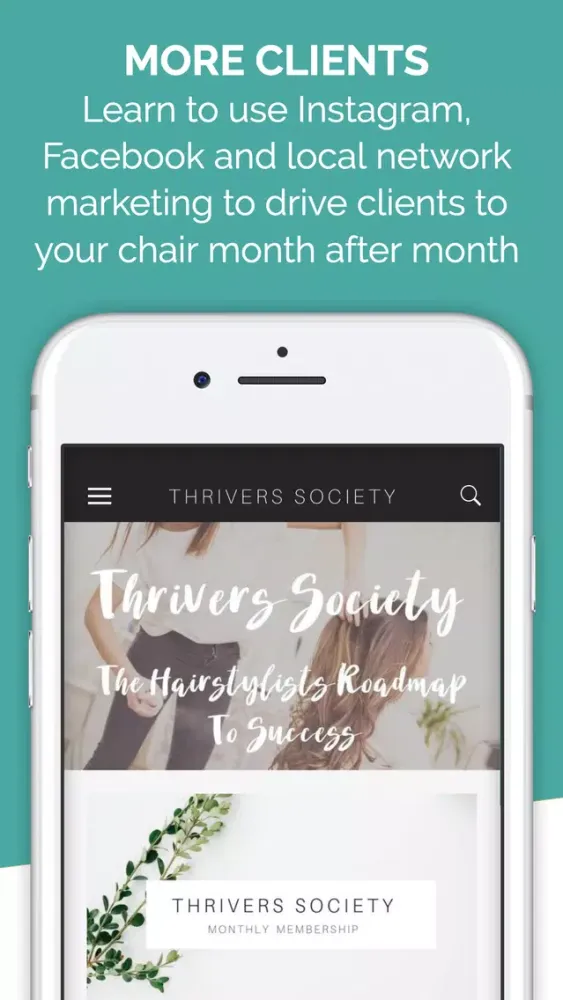 Tangkapan skrin Britt Seva - Thrivers Society