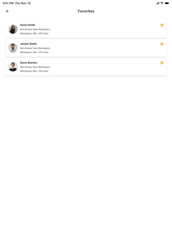 Captures d'écran de PLACE Partners iPad 
