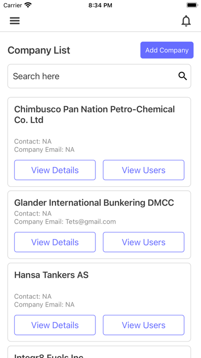 Tangkapan skrin Axiom Connect App