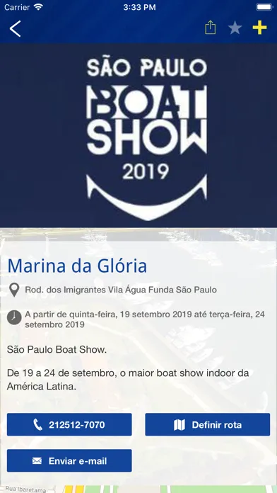 Capturas de tela do BR Marinas APP