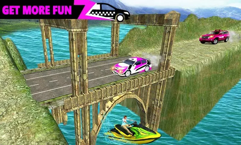 Pink Taxi Driving Game 3D 스크린샷
