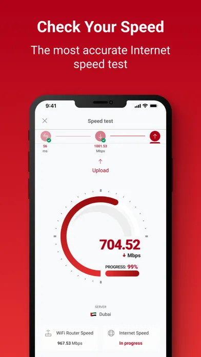 Capturas de tela do SpeedChecker Speed Test