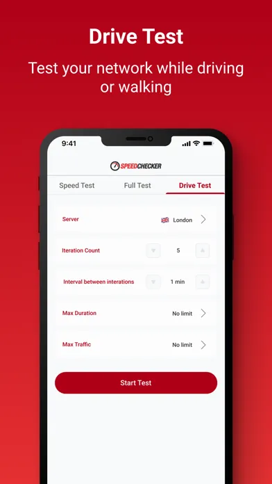 Capturas de tela do SpeedChecker Speed Test