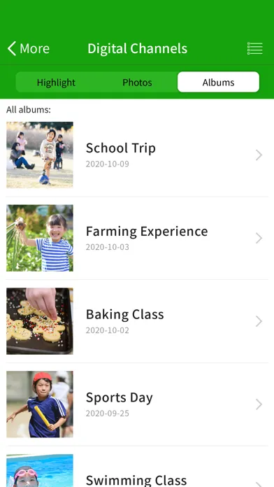 Ảnh chụp màn hình của eClass Parent Taiwan