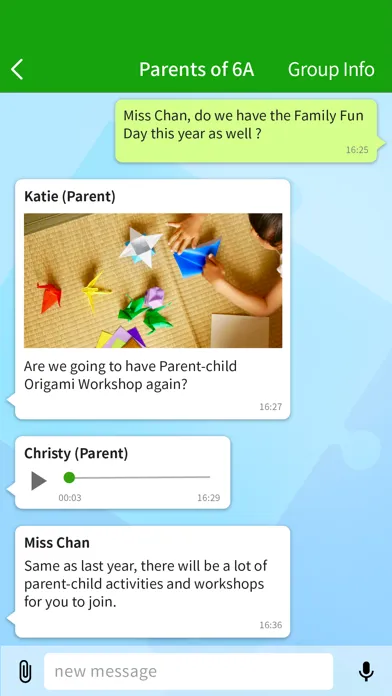 Ảnh chụp màn hình của eClass Parent Taiwan