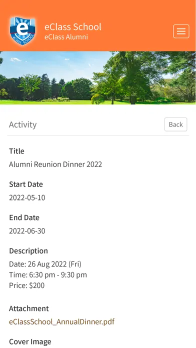 Скриншоты eAlumni App