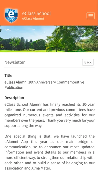Скриншоты eAlumni App
