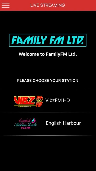 Screenshot di FamilyFM Radio Antigua