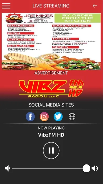 Screenshot di FamilyFM Radio Antigua