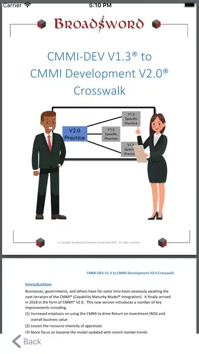 Broadsword CMMI V2.0 سکرین شاٹس