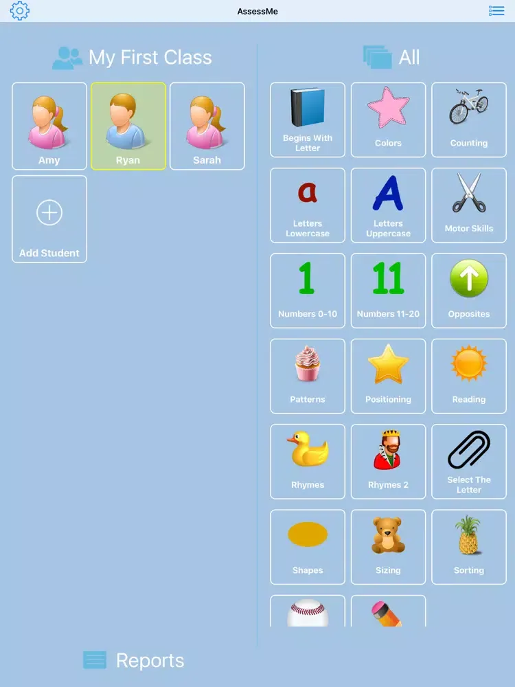 Скриншоты AssessMe iPad 
