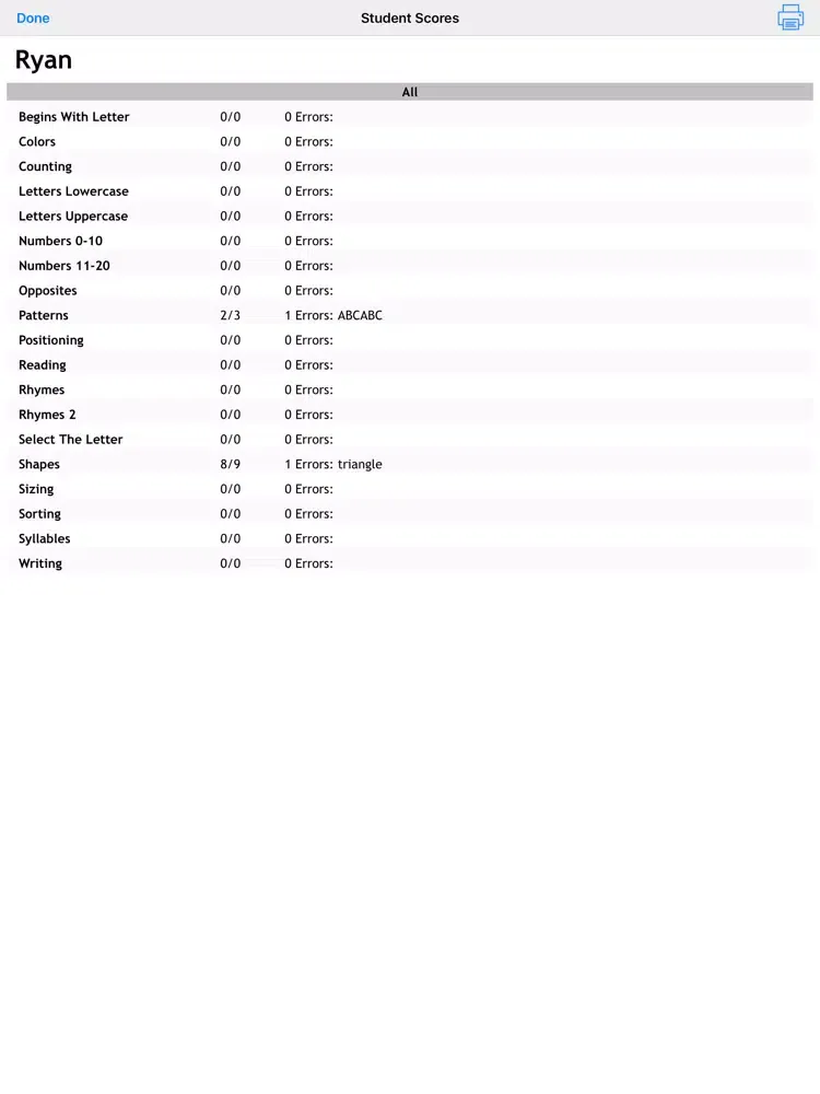 Скриншоты AssessMe iPad 