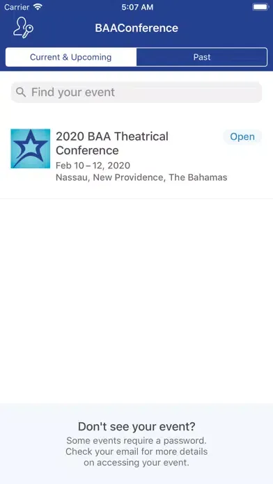 Screenshot di BAA Theatrical Conference
