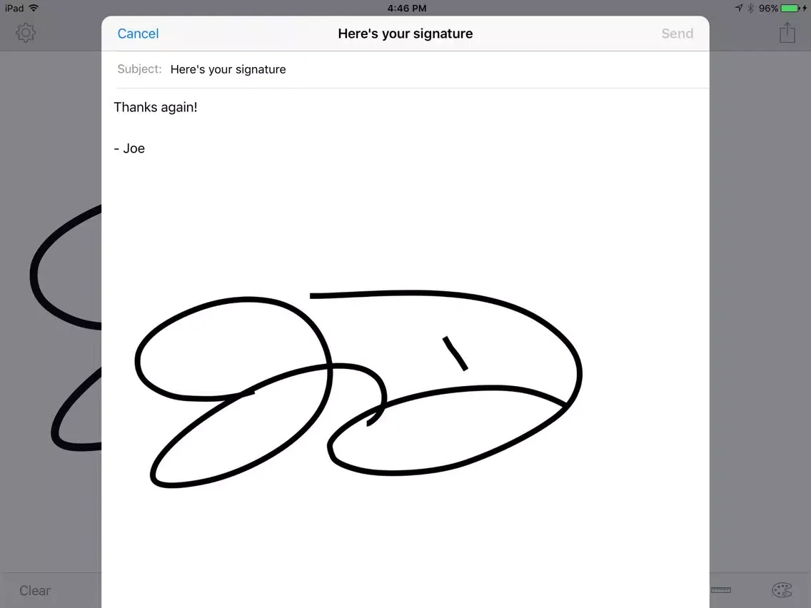 Signature+ iPad  Ekran Görüntüleri