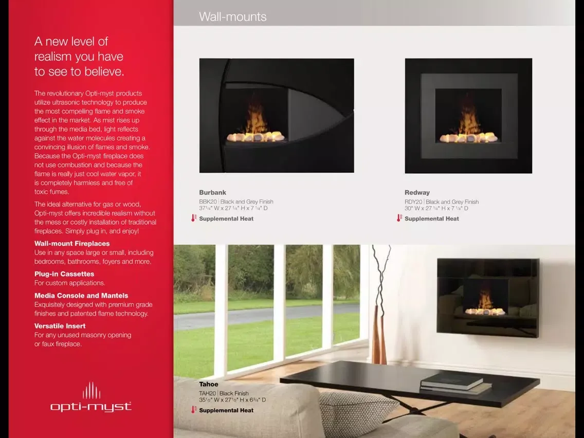 تصاویر Dimplex Electric Fireplaces iPad 