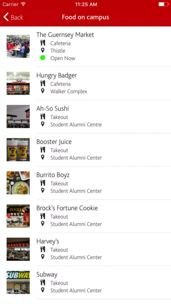 Capturas de pantalla de Brock University