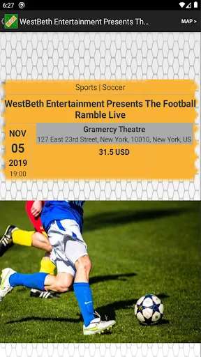 Screenshot di Event Tickets