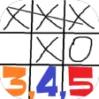 Tic-tac-toe 3-4-5
