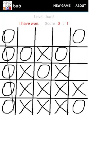 Tic-tac-toe 3-4-5 Screenshots