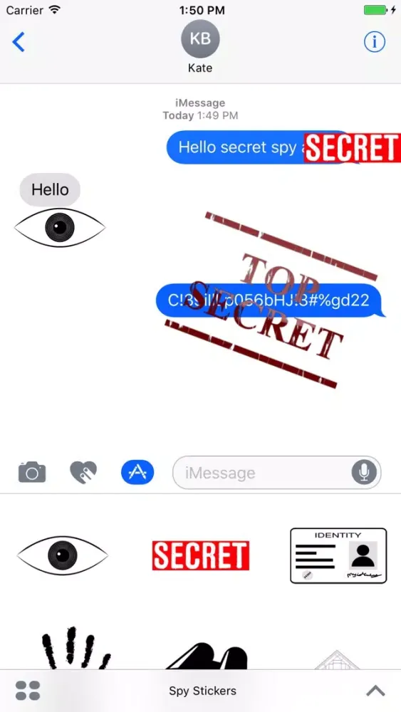 Capturas de tela do Spy Stickers