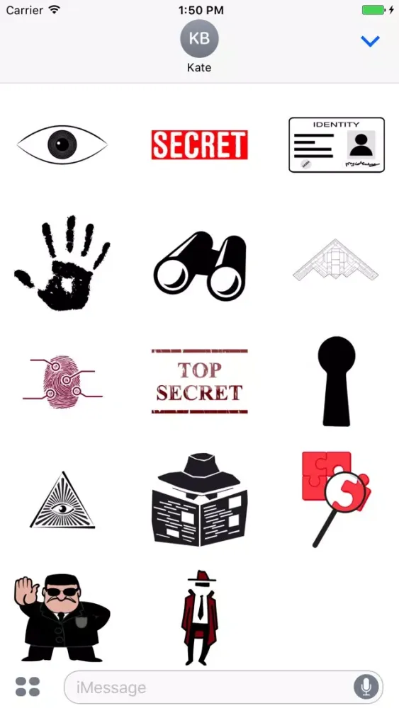 Capturas de tela do Spy Stickers