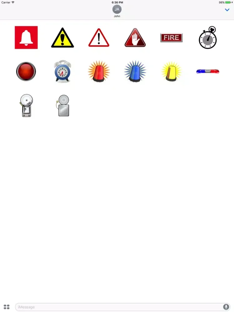 Zrzuty ekranu Alarm Stickers iPad 
