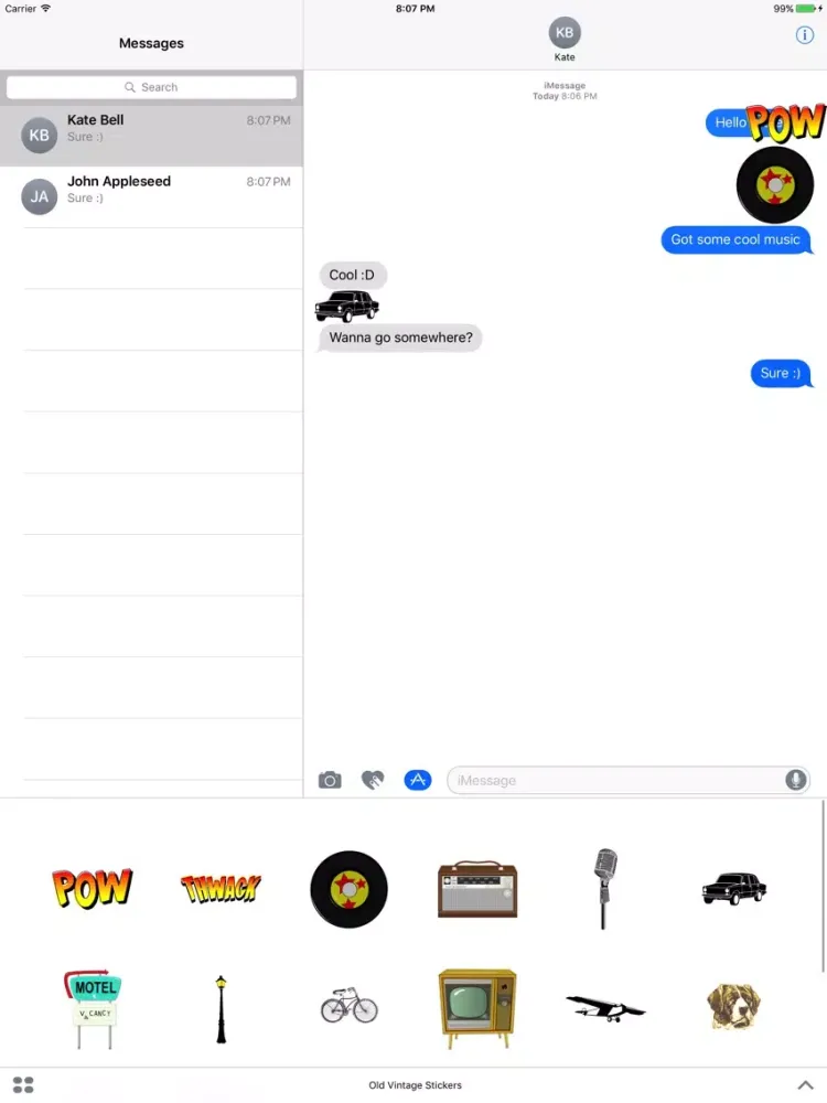 Old Vintage Stickers iPad 應用截圖