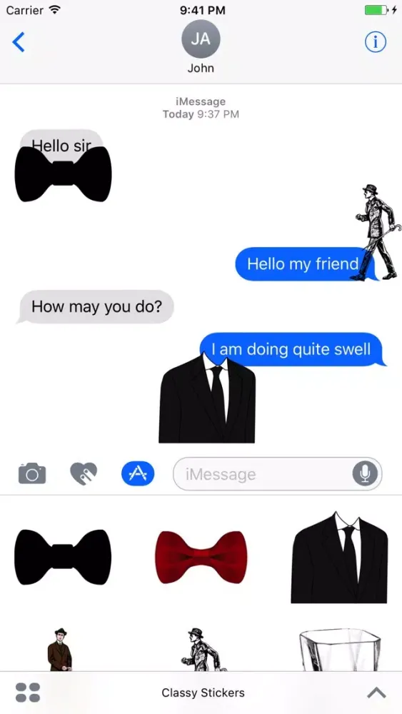 Скриншоты Classy Stickers